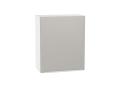 Шкаф верхний Фьюжн 600М Silky Light Grey / Белый