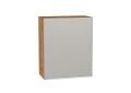 Шкаф верхний Фьюжн 600М Silky Light Grey / Дуб Вотан