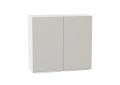Шкаф верхний Фьюжн 800 Silky Light Grey / Белый