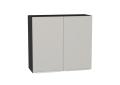Шкаф верхний Фьюжн 800 Silky Light Grey / Graphite