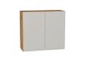 Шкаф верхний Фьюжн 800 Silky Light Grey / Дуб Вотан