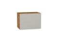 Шкаф верхний горизонтальный Фьюжн 500 Silky Light Grey / Дуб Вотан