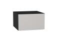 Шкаф верхний горизонтальный с увеличенной глубиной Фьюжн 610 Silky Light Grey / Graphite