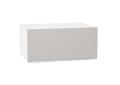 Шкаф верхний горизонтальный с увеличенной глубиной Фьюжн 810 Silky Light Grey / Белый