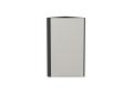 Шкаф верхний торцевой Фьюжн 300 Silky Light Grey / Graphite