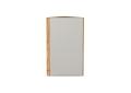 Шкаф верхний торцевой Фьюжн 300 Silky Light Grey / Дуб Вотан