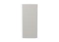 Шкаф верхний торцевой Фьюжн 300Н Silky Light Grey / Белый