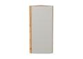 Шкаф верхний торцевой Фьюжн 300Н Silky Light Grey / Дуб Вотан