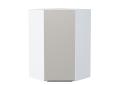 Шкаф верхний угловой Фьюжн 590Н Silky Light Grey / Белый