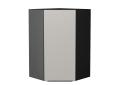 Шкаф верхний угловой Фьюжн 590Н Silky Light Grey / Graphite