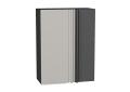 Шкаф верхний прямой угловой Фьюжн 700Н Silky Light Grey / Graphite