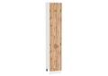 Шкаф пенал Флэт 400Н (для верхних шкафов 920) Wotan Oak 2S / Белый