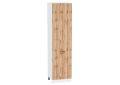 Шкаф пенал Флэт 600Н (для верхних шкафов 920) Wotan Oak 2S / Белый