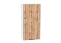 Шкаф верхний Флэт 450Н Wotan Oak 2S / Белый