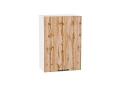 Шкаф верхний Флэт 500 Wotan Oak 2S / Белый