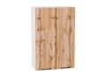 Шкаф верхний Флэт 600Н Wotan Oak 2S / Белый