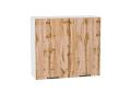 Шкаф верхний Флэт 800 Wotan Oak 2S / Белый