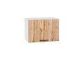 Шкаф верхний горизонтальный Флэт 500 Wotan Oak 2S / Белый