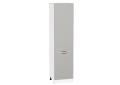 Шкаф пенал Флэт 600Н (для верхних шкафов 920) Light Grey In 2S / Белый