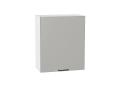 Шкаф верхний Флэт 600М Light Grey In 2S / Белый