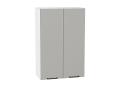 Шкаф верхний Флэт 600Н Light Grey In 2S / Белый