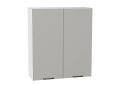 Шкаф верхний Флэт 800Н Light Grey In 2S / Белый