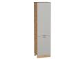Шкаф пенал Флэт 600Н (для верхних шкафов 920) Light Grey In 2S / Дуб вотан