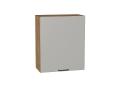 Шкаф верхний Флэт 600М Light Grey In 2S / Дуб вотан