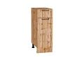 Шкаф нижний с 1 ящиком Флэт 300 Wotan Oak 2S / Дуб Вотан