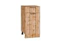 Шкаф нижний с 1 ящиком Флэт 400 Wotan Oak 2S / Дуб Вотан