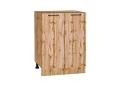 Шкаф нижний Флэт 600 Wotan Oak 2S / Дуб Вотан