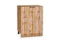 Шкаф нижний Флэт 600М Wotan Oak 2S / Дуб Вотан
