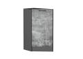 Шкаф нижний торцевой Флэт 300 (прав.) Temple Stone 2S / Graphite
