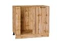 Шкаф нижний угловой Флэт 990М Wotan Oak 2S / Дуб Вотан