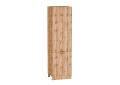 Шкаф пенал Флэт 600 (для верхних шкафов 720) Wotan Oak 2S / Дуб Вотан