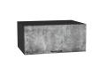 Шкаф верхний горизонтальный с увеличенной глубиной Флэт 810 Temple Stone 2S / Graphite
