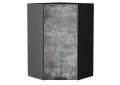 Шкаф верхний угловой Флэт 590Н Temple Stone 2S / Graphite