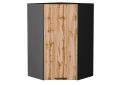 Шкаф верхний угловой Флэт 590Н Wotan Oak 2S / Graphite