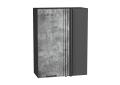 Шкаф верхний прямой угловой Флэт 700Н Temple Stone 2S / Graphite