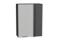 Шкаф верхний прямой угловой Флэт 700Н Light Grey In 2S / Graphite