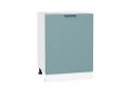 Шкаф нижний Флэт 600М Grey-green In 2S / Белый