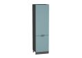 Шкаф пенал Флэт 600 (для верхних шкафов 720) Grey-green In 2S / Graphite