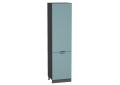 Шкаф пенал Флэт 600Н (для верхних шкафов 920) Grey-green In 2S / Graphite