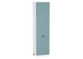 Шкаф пенал Флэт 600Н (для верхних шкафов 920) Grey-green In 2S / Белый