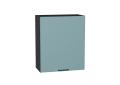 Шкаф верхний Флэт 600М Grey-green In 2S / Graphite
