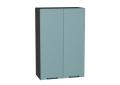 Шкаф верхний Флэт 600Н Grey-green In 2S / Graphite