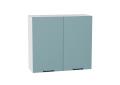 Шкаф верхний Флэт 800 Grey-green In 2S / Белый