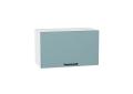 Шкаф верхний горизонтальный Флэт 600 Grey-green In 2S / Белый