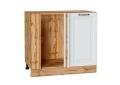 Шкаф нижний угловой Ницца Royal 990М Blanco / Дуб Вотан