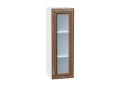 Шкаф верхний со стеклом Шале 300Н Brown Dreamline / Белый